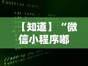 【知道】“微信小程序嘟嘟十三张增加胜率”详细外挂安装步骤