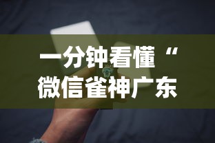 一分钟看懂“微信雀神广东麻将有挂吗”(必备工具)辅助教学