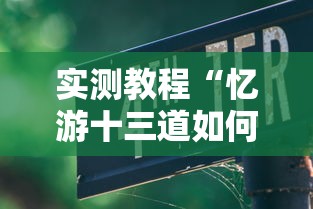 实测教程“忆游十三道如何开挂”详细辅助教程分享