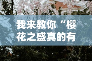 我来教你“樱花之盛真的有挂吗”确实有挂